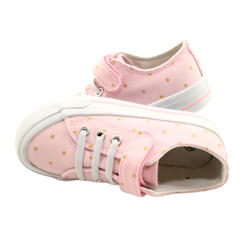 Baskets Avec Velcro Silver Atletico Stars WY21383 Rose d'or 4