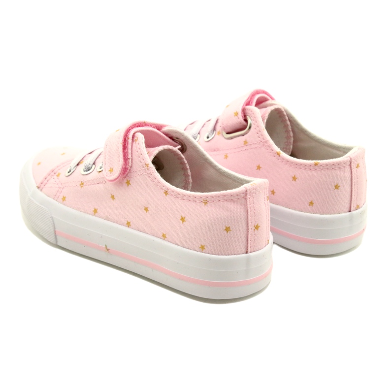Baskets Avec Velcro Silver Atletico Stars WY21383 Rose d'or 5