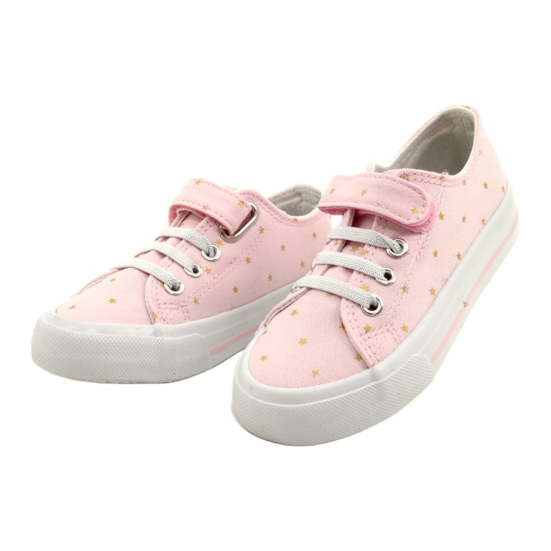 Baskets Avec Velcro Silver Atletico Stars WY21383 Rose doré 2