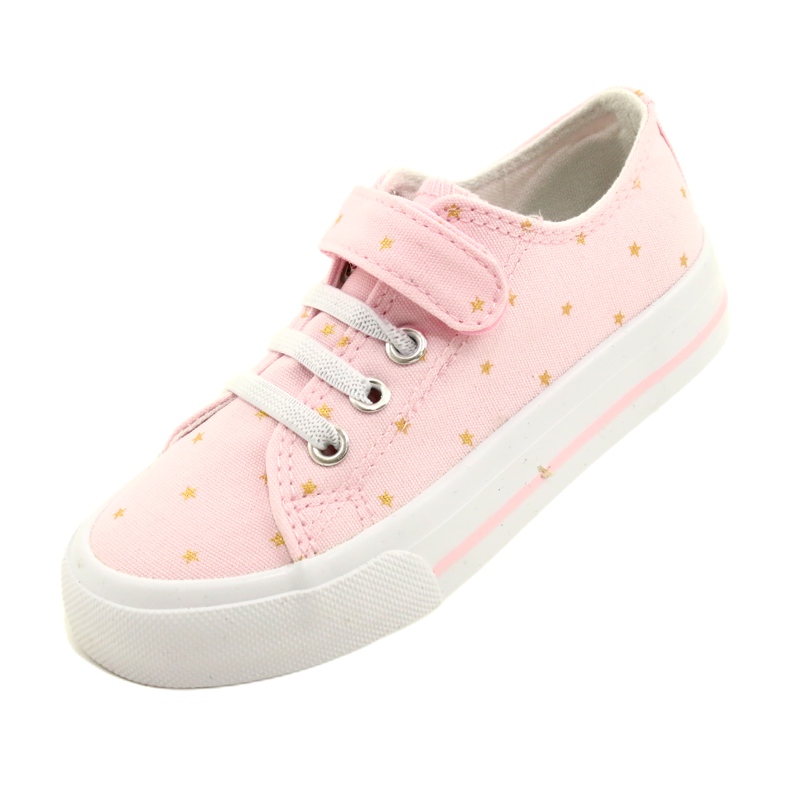 Baskets Avec Velcro Silver Atletico Stars WY21383 Rose doré 3