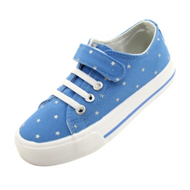 Baskets Velcro Silver Stars Atletico WY21383 Bleu 3