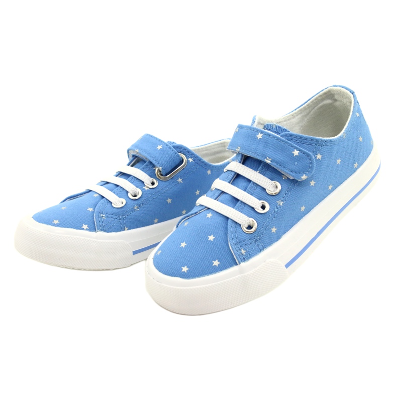 Baskets Velcro Silver Stars Atletico WY21383 Bleu 2