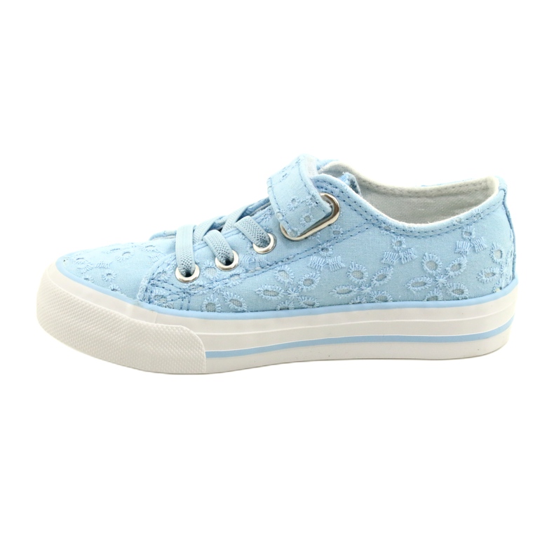 Lace Atletico Velcro WY21452 Baskets Bleues 1