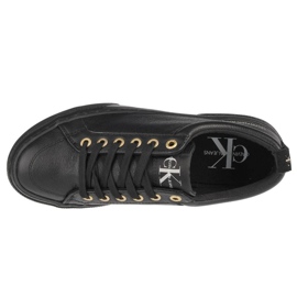 Chaussures Calvin Klein Vulcanized Flatform Laceup LW YW0YW00366-0GJ noir 2