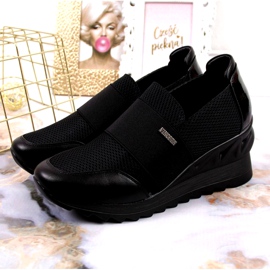Baskets compensées Vinceza W JAN62 noir le noir 2