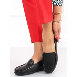 Cukki: Le mocassin ajouré noir pour femme 1