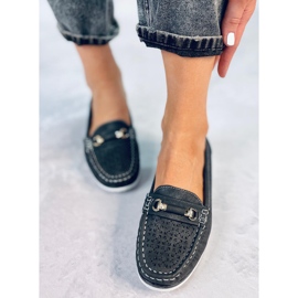Mocassins femme Senda Noir 1