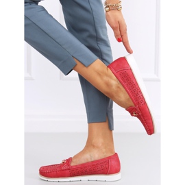 Mocassins femme Senda Rouge 1