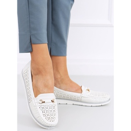 Mocassins femme Senda Blanc blanche 1