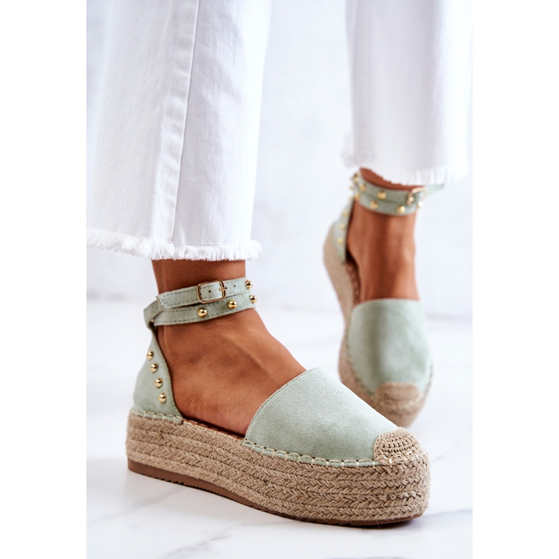 FB2 Sandales espadrilles Lillian vertes à jets 2
