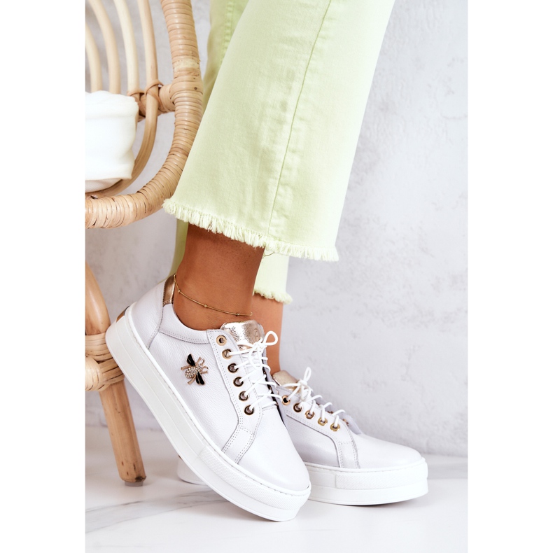 FILIPCZYK Chaussures de sport en cuir sur une plate-forme Bellisia blanche 1 FILIPCZYK Chaussures de sport en cuir sur une plate-forme Bellisia blanche 1