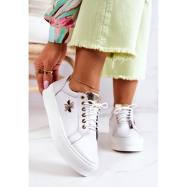 FILIPCZYK Chaussures de sport en cuir sur une plate-forme Bellisia blanche 2 FILIPCZYK Chaussures de sport en cuir sur une plate-forme Bellisia blanche 2