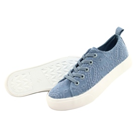 Baskets en dentelle Atletico WY20763 Bleu 4 Baskets en dentelle Atletico WY20763 Bleu 4