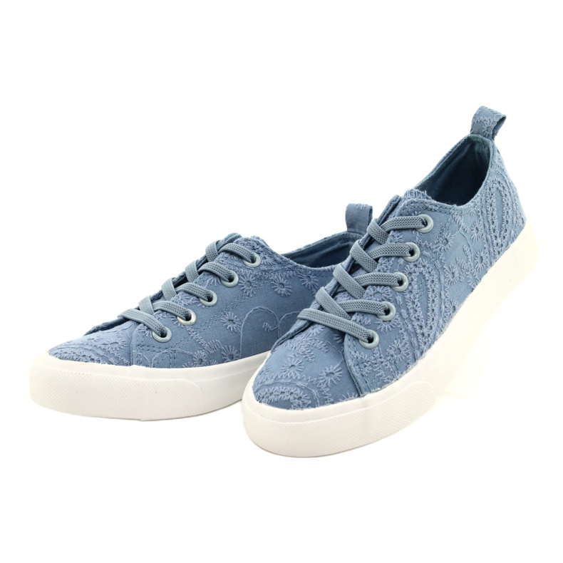 Baskets en dentelle Atletico WY20763 Bleu 3 Baskets en dentelle Atletico WY20763 Bleu 3