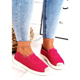 PS1 Espadrilles Classique Femme Fuchsia Flaure rose 1