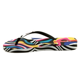 Tongs Zèbre Ipanema 26627 23879 blanche le noir multicolore 1