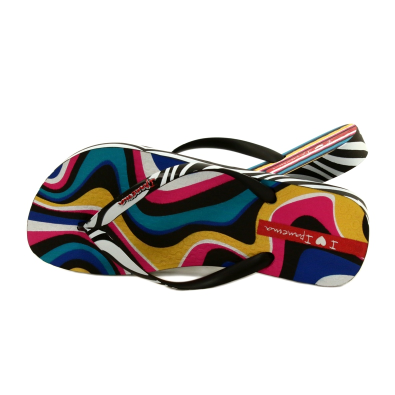 Tongs Zèbre Ipanema 26627 23879 blanche le noir multicolore 4