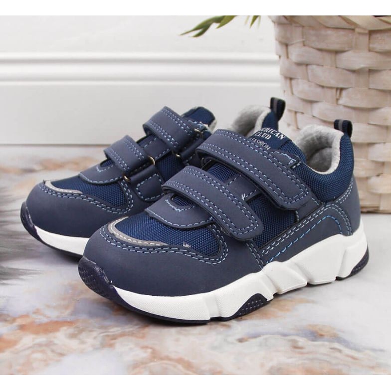 Chaussures de sport American Club Jr AM876B bleu marine 2