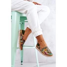 Mocassins en Cuir pour Femme Maciejka 05434-09 Vert multicolore 7