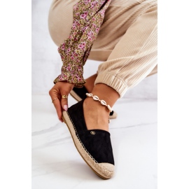 Espadrilles en daim pour femme Noir Joaquin le noir 4