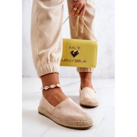 PE1 Espadrilles en daim beiges pour femmes Joaquin 3