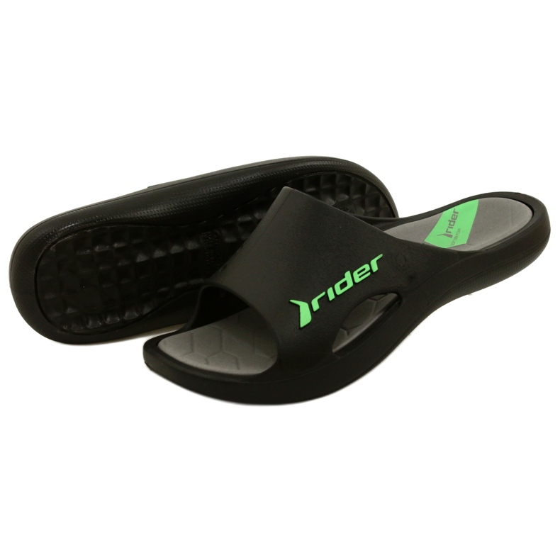 Chaussons Homme Rider BAY X AD 83060 23899 Noir / Gris / Vert le noir 4