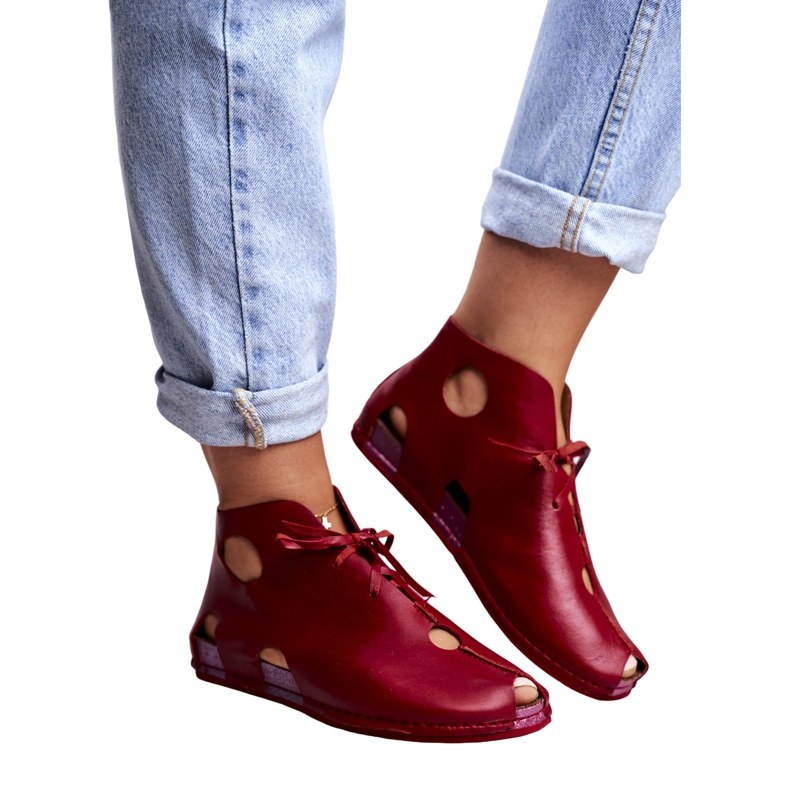 Chaussures Richelieu Femme Maciejka Rouge 03426-08 5 Chaussures Richelieu Femme Maciejka Rouge 03426-08 5