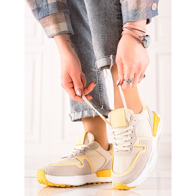 TRENDI Chaussures de sport beige 1