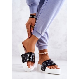 Chaussons Caoutchouc Femme Big Star JJ274A276 Blanc et Noir 2