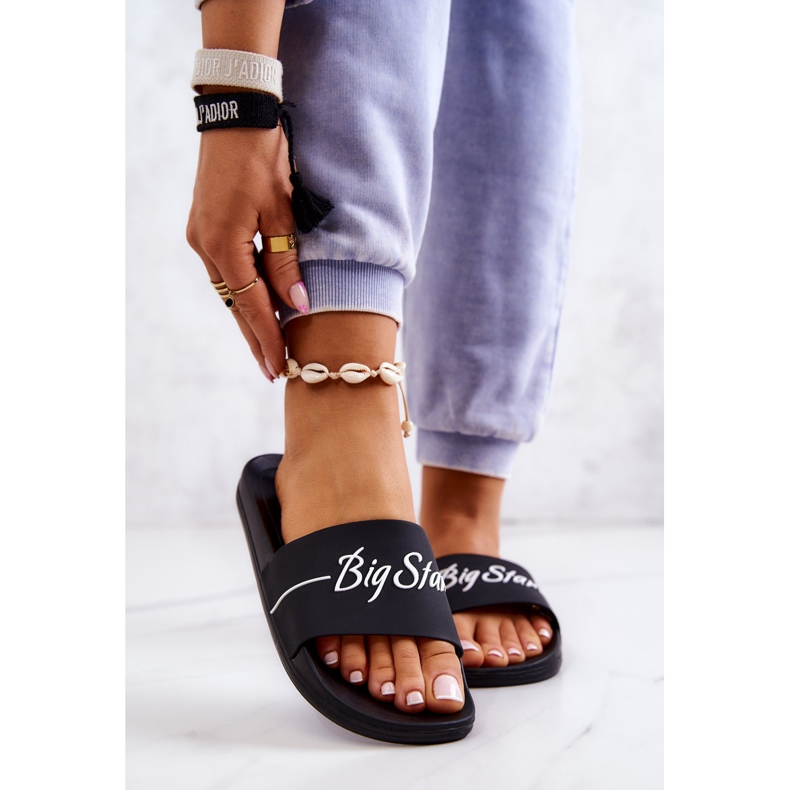 Chaussons Classiques Caoutchouc Big Star JJ274A300 Noir le noir 1