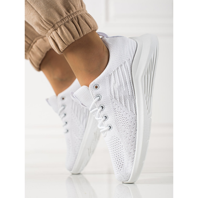 TRENDI Chaussures de sport confortables blanc 1
