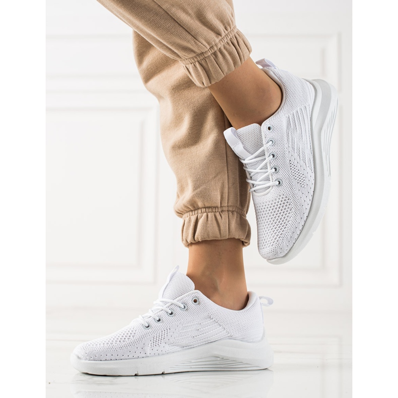 TRENDI Chaussures de sport confortables blanc 2