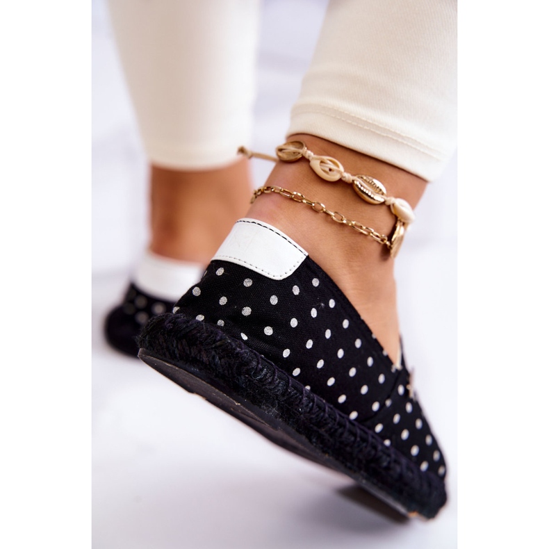 Espadrilles Femme À Pois Big Star JJ274867 Noir le noir 2