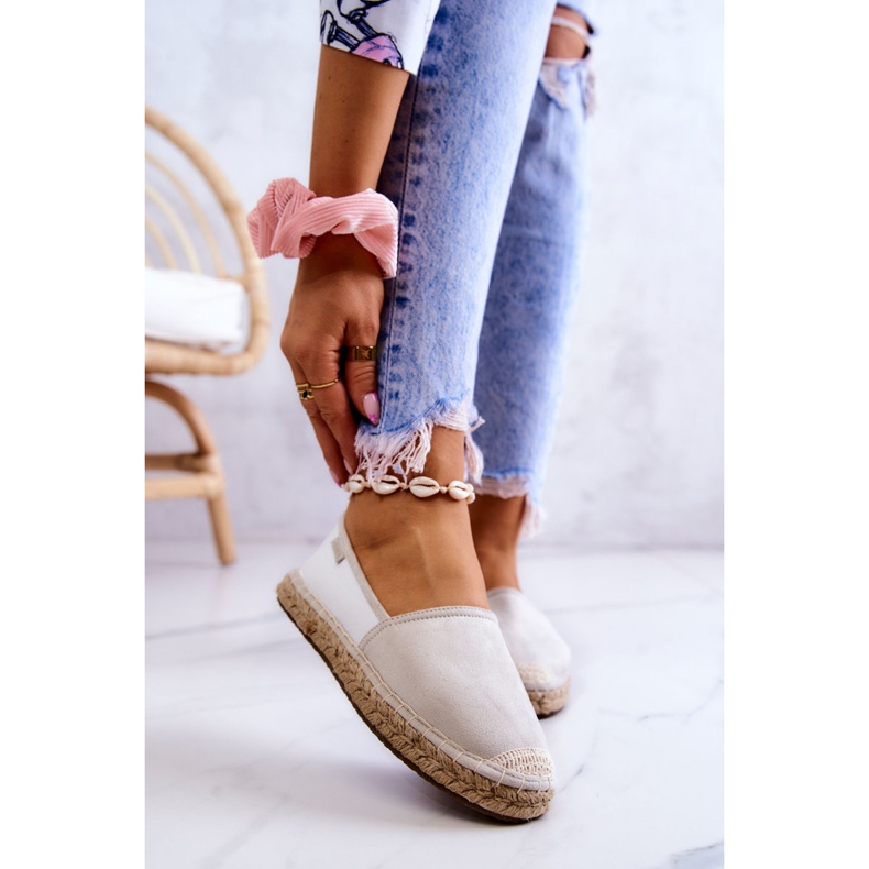 Espadrilles Classiques Femme Big Star JJ274951 Blanc-Gris 1 Espadrilles Classiques Femme Big Star JJ274951 Blanc-Gris 1