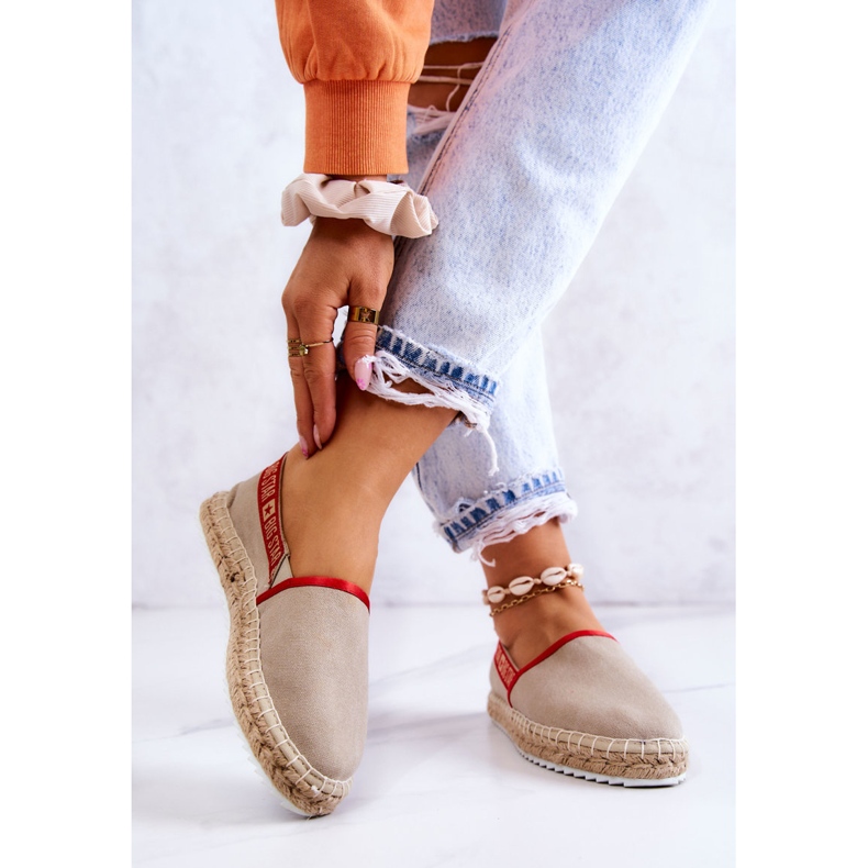 Espadrilles à enfiler Big Star JJ274879 Beige 2
