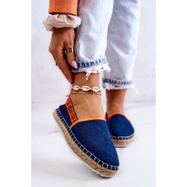 Espadrilles à enfiler Big Star JJ274877 Bleu marine 1