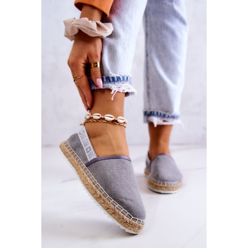 Espadrilles à enfiler Big Star JJ274876 Gris 1 Espadrilles à enfiler Big Star JJ274876 Gris 1