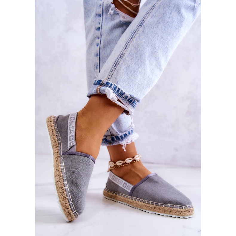 Espadrilles à enfiler Big Star JJ274876 Gris 2 Espadrilles à enfiler Big Star JJ274876 Gris 2