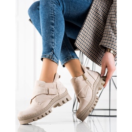 S. BARSKI Botte Velcro S.BARSKI beige 1