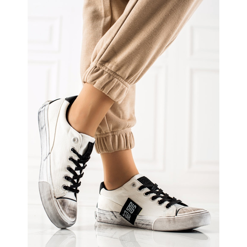 Baskets Big Star pour femmes JJ274350 blanc 1