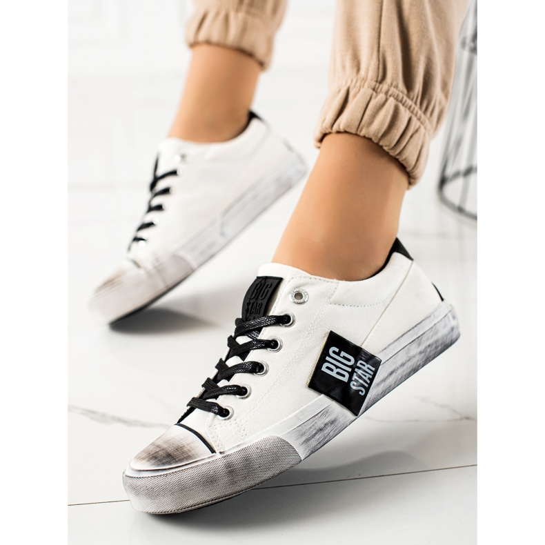 Baskets Big Star pour femmes JJ274350 blanc 2