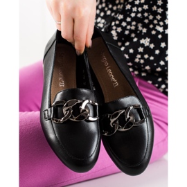 Mocassins Sergio Leone élégants noir 1