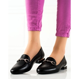 Mocassins sur les talons plats de Sergio Leone noir 1