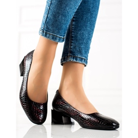 Escarpins décontractés Sergio Leone noir rouge 1