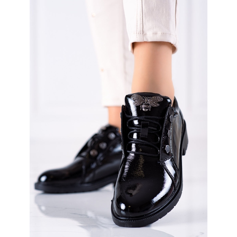 S. BARSKI Chaussures à lacets S.BARSKI noir 1