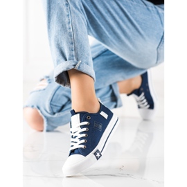 Baskets Big Star pour femmes JJ274256 bleu marine bleu 1