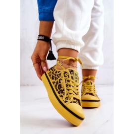Baskets Femme Pantera Big Star JJ274616 Jaune 2