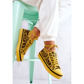 Baskets Femme Pantera Big Star JJ274616 Jaune 8