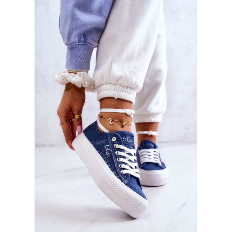 Lee Cooper LCW-22-31-0834L Bleu Baskets pour Femme 2 Lee Cooper LCW-22-31-0834L Bleu Baskets pour Femme 2