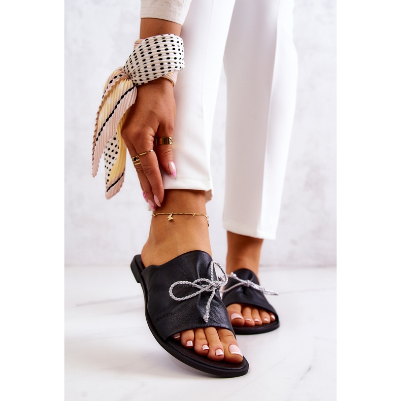 Chaussons Femme Cuir Nicole 2659/001 Noir 1